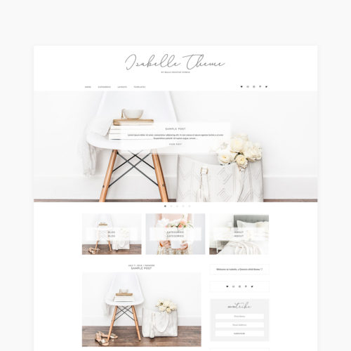 Isabelle Theme by Bella Creative